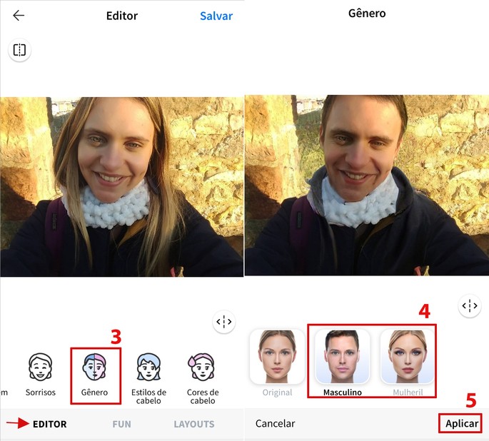 aplicativos para mudar seu gênero