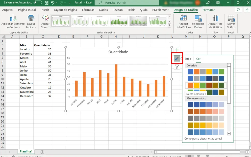 cómo crear un gráfico en Excel